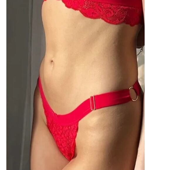 We Are HAH Red Siren Gettin' Cheeky Lace Panty Size XS/S - Picture 8 of 8